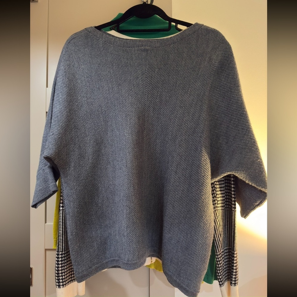 Gray Women's Sweater Dolman Sleeve